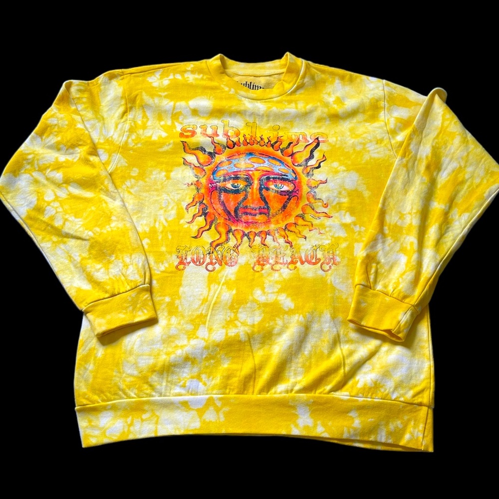Tie-Dye SUBLIME Long Beach Sweatshirt Women’s Large